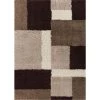 Madison Shag Cubes Beige/Brown 5 ft. x 7 ft. Contemporary Geometric Area Rug by Well Woven -Linon Home Decor Sales beige brown well woven area rugs 70025 64 1000
