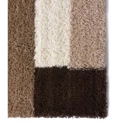 Madison Shag Cubes Beige/Brown 5 ft. x 7 ft. Contemporary Geometric Area Rug by Well Woven -Linon Home Decor Sales beige brown well woven area rugs 70025 66 1000