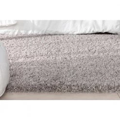 Elle Basics Emerson Solid Shag Beige/Grey 9 ft. 3 in. x 12 ft. 6 in. Area Rug by Well Woven -Linon Home Decor Sales beige grey well woven area rugs ell 18 8 76 1000