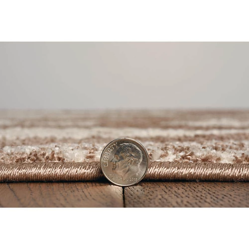 Lisbon DelMar Beige Ivory 2 ft. x 3 ft. Accent Rug by Linon Home Decor 6 Lisbon DelMar Beige Ivory 2 ft. x 3 ft. Accent Rug by Linon Home Decor - Image 4