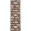 Lisbon DelMar Beige Ivory 2 ft. x 8 ft. Runner Rug by Linon Home Decor
