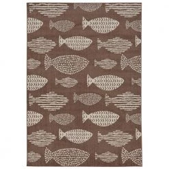 Lisbon DelMar Beige Ivory 8 ft. x 10 ft. Area Rug by Linon Home Decor