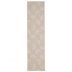 Washable Neutral Beige/Ivory 2 ft. x 8 ft. Abstract Runner Rug by Linon Home Decor