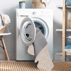 Washable Neutral Beige/Ivory 5 ft. x 7 ft. Abstract Rectangle Area Rug by Linon Home Decor 12 Washable Neutral Beige/Ivory 5 ft. x 7 ft. Abstract Rectangle Area Rug by Linon Home Decor -Linon Home Decor Sales beige ivory linon home decor area rugs thd03399 1f 1000