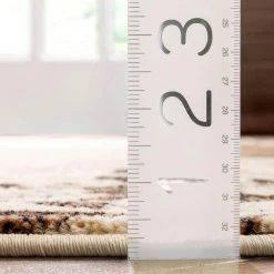 Barclay Vane Willow Damask Beige 7 ft. x 10 ft. Transitional Area Rug by Well Woven -Linon Home Decor Sales beige well woven area rugs 548226 44 1000