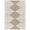 Bellagio Luna Tribal Moroccan Trellis Beige 5 ft. 3 in. x 7 ft. 3 in. High-Low Flat-Weave Area Rug by Well Woven -Linon Home Decor Sales beige well woven area rugs bg 52 5 64 1000