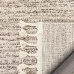 Loop-De-Loop Turin Beige Modern Abstract Striation 5 ft. 3 in. x 7 ft. 3 in. Flat-Weave Area Rug by Well Woven -Linon Home Decor Sales beige well woven area rugs ldl 102 5 66 1000