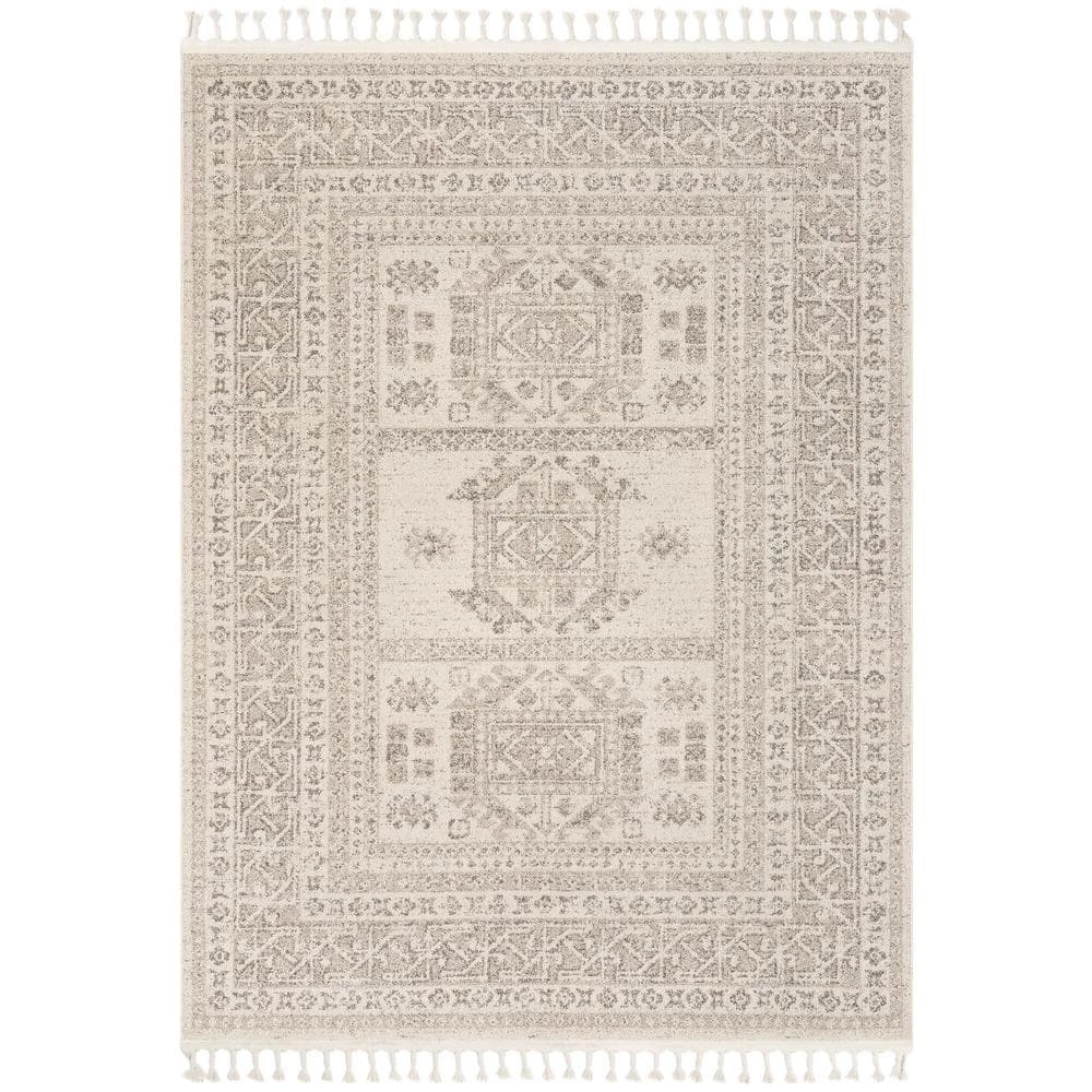 Loop-De-Loop Carina Beige Tribal Medallion 7 ft. 10 in. x 10 ft. 6 in. Flat-Weave Area Rug by Well Woven 3 Loop-De-Loop Carina Beige Tribal Medallion 7 ft. 10 in. x 10 ft. 6 in. Flat-Weave Area Rug by Well Woven