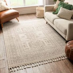 Loop-De-Loop Carina Beige Tribal Medallion 7 ft. 10 in. x 10 ft. 6 in. Flat-Weave Area Rug by Well Woven 13 Loop-De-Loop Carina Beige Tribal Medallion 7 ft. 10 in. x 10 ft. 6 in. Flat-Weave Area Rug by Well Woven -Linon Home Decor Sales beige well woven area rugs ldl 152 7 c3 1000