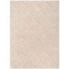 Logan Sandy Lattice Trellis Shag Beige 5 ft. x 7 ft. 3 in. 3D Textured Area Rug by Well Woven -Linon Home Decor Sales beige well woven area rugs log 111 5 64 1000