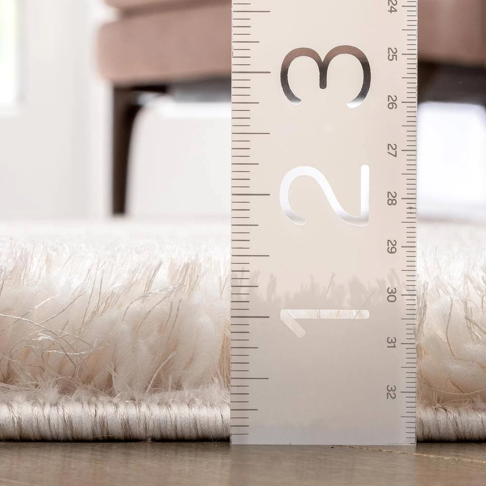 Logan Sandy Lattice Trellis Shag Beige 5 ft. x 7 ft. 3 in. 3D Textured Area Rug by Well Woven 10 Logan Sandy Lattice Trellis Shag Beige 5 ft. x 7 ft. 3 in. 3D Textured Area Rug by Well Woven - Image 8