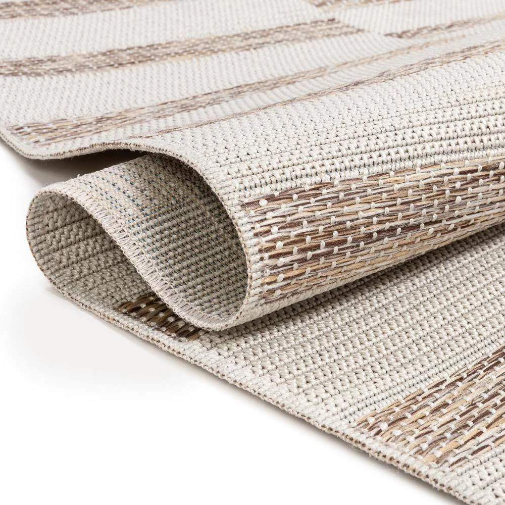 Portland Sisal Cesar Modern Geometric Beige 3 ft. 11 in. x 5 ft. 3 in. Flatweave Area Rug by Well Woven 7 Portland Sisal Cesar Modern Geometric Beige 3 ft. 11 in. x 5 ft. 3 in. Flatweave Area Rug by Well Woven - Image 5