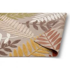 Dorado Mariah Modern Tropical Leaves Beige Hight-Low Indoor/Outdoor 7 ft. 10 in. x 9 ft. 10 in. Area Rug by Well Woven 14 Dorado Mariah Modern Tropical Leaves Beige Hight-Low Indoor/Outdoor 7 ft. 10 in. x 9 ft. 10 in. Area Rug by Well Woven -Linon Home Decor Sales beige well woven outdoor rugs do 122 7 1f 1000
