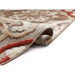 Dorado Devotion 7 ft. 10 in. x 9 ft. 10 in. Modern Panel Beige High-Low Indoor/Outdoor Area Rug by Well Woven -Linon Home Decor Sales beige well woven outdoor rugs do 72 7 4f 1000