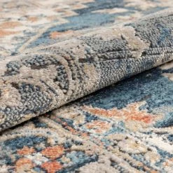 Tikal Ursula Black/Blue Vintage Bohemian Oriental Medallion 7 ft. 10 in. x 9 ft. 10 in. Distressed Area Rug by Well Woven -Linon Home Decor Sales black blue well woven area rugs tk 33 7 44 1000