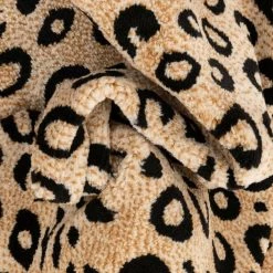 Dulcet Leopard Black 2 ft. x 7 ft. Modern Animal Print Runner Rug by Well Woven -Linon Home Decor Sales black well woven area rugs 19532 4f 1000