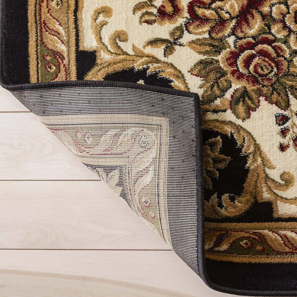 Timeless Le Petit Palais Black 5 ft. x 7 ft. Traditional Area Rug by Well Woven 7 Timeless Le Petit Palais Black 5 ft. x 7 ft. Traditional Area Rug by Well Woven - Image 5