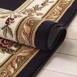 Timeless Le Petit Palais Black 5 ft. x 7 ft. Traditional Area Rug by Well Woven 16 Timeless Le Petit Palais Black 5 ft. x 7 ft. Traditional Area Rug by Well Woven -Linon Home Decor Sales black well woven area rugs 36335 fa 1000