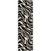 Madison Shag Safari Zebra Black 2 ft. x 7 ft. Contemporary Geometric Runner Rug by Well Woven 2 Madison Shag Safari Zebra Black 2 ft. x 7 ft. Contemporary Geometric Runner Rug by Well Woven -Linon Home Decor Sales black well woven area rugs 70332 64 1000