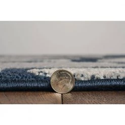 Lisbon DelMar Blue Ivory 8 ft. x 10 ft. Area Rug by Linon Home Decor -Linon Home Decor Sales blue ivory linon home decor area rugs thd03142 4f 1000