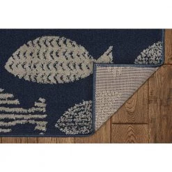 Lisbon DelMar Blue Ivory 8 ft. x 10 ft. Area Rug by Linon Home Decor -Linon Home Decor Sales blue ivory linon home decor area rugs thd03142 c3 1000