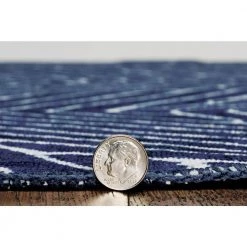 Washable Liam Blue/Ivory 2 ft. x 8 ft. by Linon Home Decor -Linon Home Decor Sales blue ivory linon home decor area rugs thdr03923 c3 1000