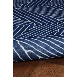 Washable Liam Blue/Ivory 2 ft. x 8 ft. by Linon Home Decor -Linon Home Decor Sales blue ivory linon home decor area rugs thdr03923 fa 1000