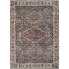 Lotus Ripon Blue Red Vintage Medallion Botanical Border 5 ft. 3 in. x 7 ft. 3 in. Machine Washable Area Rug by Well Woven -Linon Home Decor Sales blue red well woven area rugs lot 50 5 64 1000
