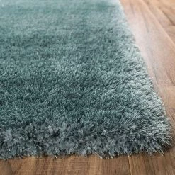 Feather Liza Blue 3 ft. x 7 ft. Modern Shag Runner Rug by Well Woven -Linon Home Decor Sales blue well woven area rugs fe 16 2 1f 1000