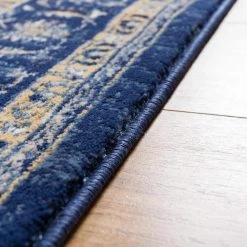 Luxbury Mahal Blue 5 ft. x 7 ft. Traditional Area Rug by Well Woven -Linon Home Decor Sales blue well woven area rugs lx 56 5 1f 1000