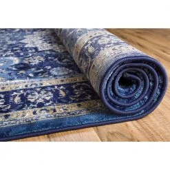 Luxbury Mahal Blue 5 ft. x 7 ft. Traditional Area Rug by Well Woven -Linon Home Decor Sales blue well woven area rugs lx 56 5 4f 1000