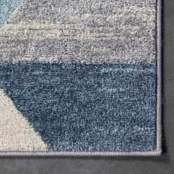 Mystic Maddox Modern Geometric Blue 3 ft. 11 in. x 5 ft. 3 in. Area Rug by Well Woven -Linon Home Decor Sales blue well woven area rugs mc 274 4 1f 1000