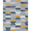 Mystic Maddox Modern Geometric Blue 3 ft. 11 in. x 5 ft. 3 in. Area Rug by Well Woven -Linon Home Decor Sales blue well woven area rugs mc 274 4 64 1000