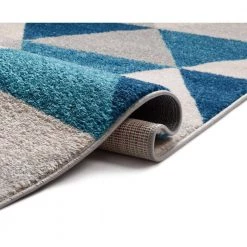 Mystic Alvin Blue 5 ft. x 7 ft. Modern Geometric Area Rug by Well Woven -Linon Home Decor Sales blue well woven area rugs mc 66 5 1f 1000