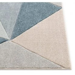 Ruby Tamara Blue Mid-Century Modern Geometric 5 ft. 3 in. x 7 ft. 3 in. Area Rug by Well Woven -Linon Home Decor Sales blue well woven area rugs ru 192 5 4f 1000