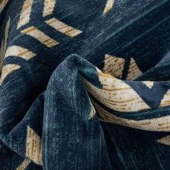 Tulsa Canton Southwestern Tribal Bohemian Blue 2 ft. 3 in. x 7 ft. 3 in. Runner Rug by Well Woven -Linon Home Decor Sales blue well woven area rugs tu 124 2 fa 1000