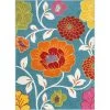 StarBright Daisy Flowers Blue 5 ft. x 7 ft. Kids Area Rug by Well Woven