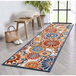 Dorado Seri Modern Geometric Blue 2 ft. 7 in. x 9 ft. 10 in. Runner Rug High-Low Indoor/Outdoor by Well Woven 15 Dorado Seri Modern Geometric Blue 2 ft. 7 in. x 9 ft. 10 in. Runner Rug High-Low Indoor/Outdoor by Well Woven -Linon Home Decor Sales blue well woven outdoor rugs do 414 2l 44 1000