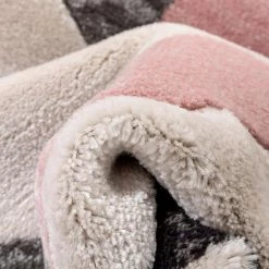 Good Vibes Millie Blush Pink Modern Zigzag Stripes 5 ft. 3 in. x 7 ft. 3 in. Area Rug by Well Woven -Linon Home Decor Sales blush pink well woven area rugs gv 17 5 4f 1000