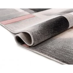 Good Vibes Louisa Blush Pink Modern Geometric Boxes 5 ft. 3 in. x 7 ft. 3 in. Area Rug by Well Woven -Linon Home Decor Sales blush pink well woven area rugs gv 77 5 44 1000