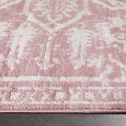 Dazzle Disa Blush Vintage Distressed Medallion Oriental 7 ft. 3 in. x 9 ft. 3 in. Area Rug by Well Woven -Linon Home Decor Sales blush well woven area rugs dz 00 6 c3 1000