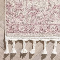 Loop-De-Loop Valentina Blush 7 ft. 10 in. x 10 ft. 6 in. Oriental Medallion Area Rug by Well Woven 13 Loop-De-Loop Valentina Blush 7 ft. 10 in. x 10 ft. 6 in. Oriental Medallion Area Rug by Well Woven -Linon Home Decor Sales blush well woven area rugs ldl 249 7 4f 1000