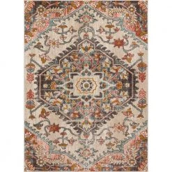 Mystic Gwendolyn Modern Bohemian Vintage Medallion Blush 3 ft. 11 in. x 5 ft. 3 in. Area Rug by Well Woven