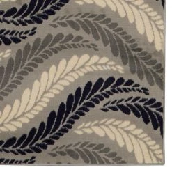 Kobe Bridger Bone and Blue 6 ft. 5 in. x 9 ft. 3 in. Area Rug by Linon Home Decor -Linon Home Decor Sales bone blue linon home decor area rugs thdr03997 4f 1000