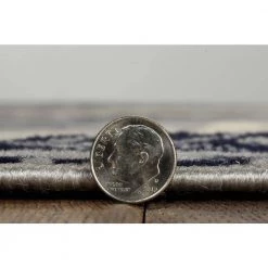 Kobe Bridger Bone and Blue 6 ft. 5 in. x 9 ft. 3 in. Area Rug by Linon Home Decor -Linon Home Decor Sales bone blue linon home decor area rugs thdr03997 c3 1000