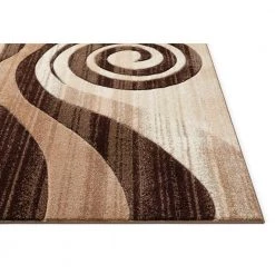 Ruby Whirlwind Brown 8 ft. x 10 ft. Modern Area Rug by Well Woven -Linon Home Decor Sales brown well woven area rugs 600587 1d 1000