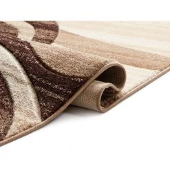 Ruby Whirlwind Brown 8 ft. x 10 ft. Modern Area Rug by Well Woven -Linon Home Decor Sales brown well woven area rugs 600587 66 1000