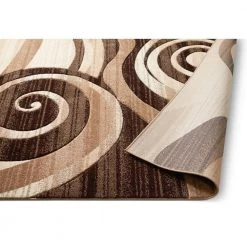 Ruby Whirlwind Brown 8 ft. x 10 ft. Modern Area Rug by Well Woven -Linon Home Decor Sales brown well woven area rugs 600587 d4 1000