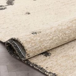 LaaLaa Cassino Contemporary Chevron Flat-Weave Brown 5 ft. 3 in. x 7 ft. 3 in. Area Rug by Well Woven -Linon Home Decor Sales brown well woven area rugs ll 88 5 4f 1000