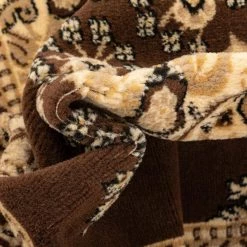 Persa Malika Traditional Medallion Persian Floral Brown 7 ft. 10 in. x 9 ft. 10 in. Area Rug by Well Woven -Linon Home Decor Sales brown well woven area rugs pa 118 7 44 1000